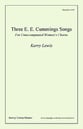 Three E.E. Cummings Songs SSAA choral sheet music cover